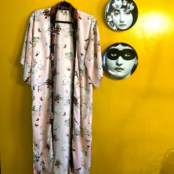 Anthropologie Tops - Rare⚡️Anthropology floral silk Kimono duster